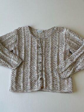 Vintage Croft & Barrow Heavyweight Cable Knit Cardigan